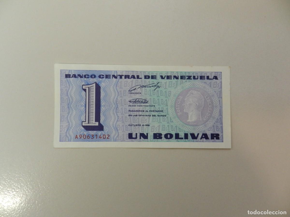 Monedas antiguas de Am&eacute;rica: 1 Billete 1 bolivar 1989