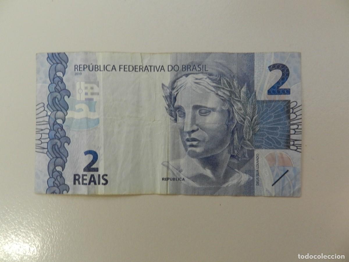 Monedas antiguas de Am&eacute;rica: 1 billete 2 Reais Brasil 2010