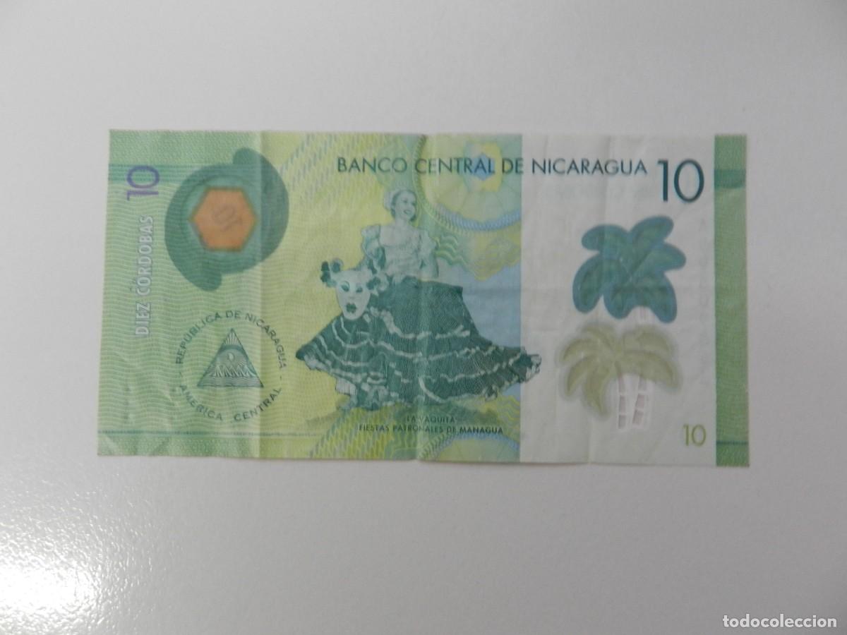 Monedas antiguas de Am&eacute;rica: 1 Billete 10 c&oacute;rdobas Nicaragua