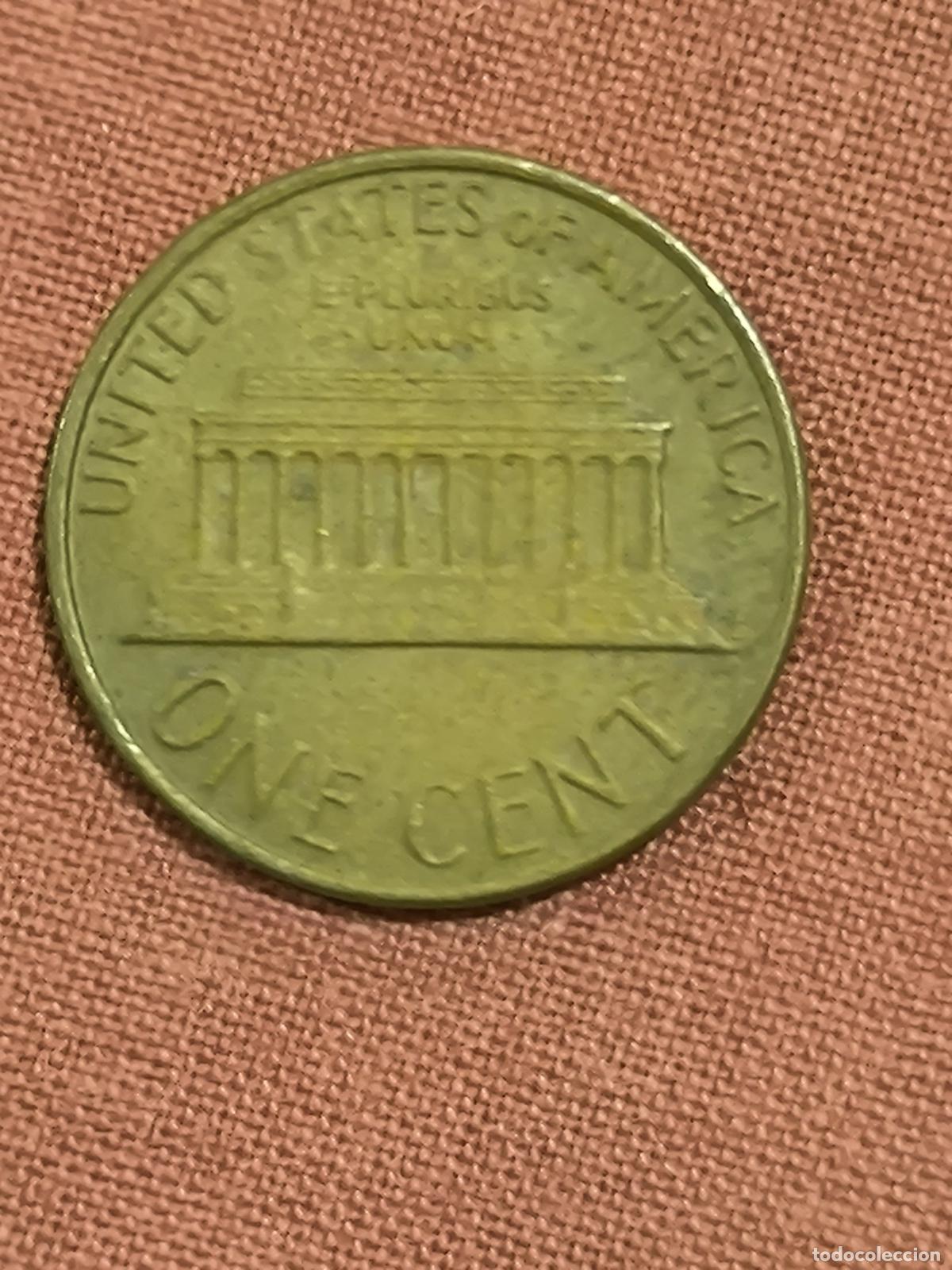 Old Coins of America: Moneda de Estados Unidos One Cent Lincoln 1977 Anverso y Reverso Coleccionismo Numism&aacute;tica