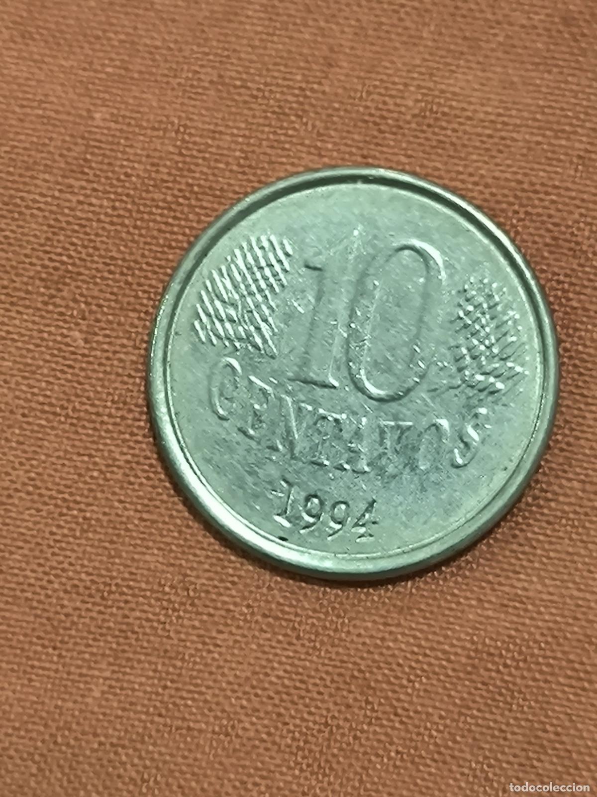 Monete antiche di America: Moneda de Brasil 10 Centavos 1994 Anverso y Reverso Coleccionismo Numism&aacute;tica