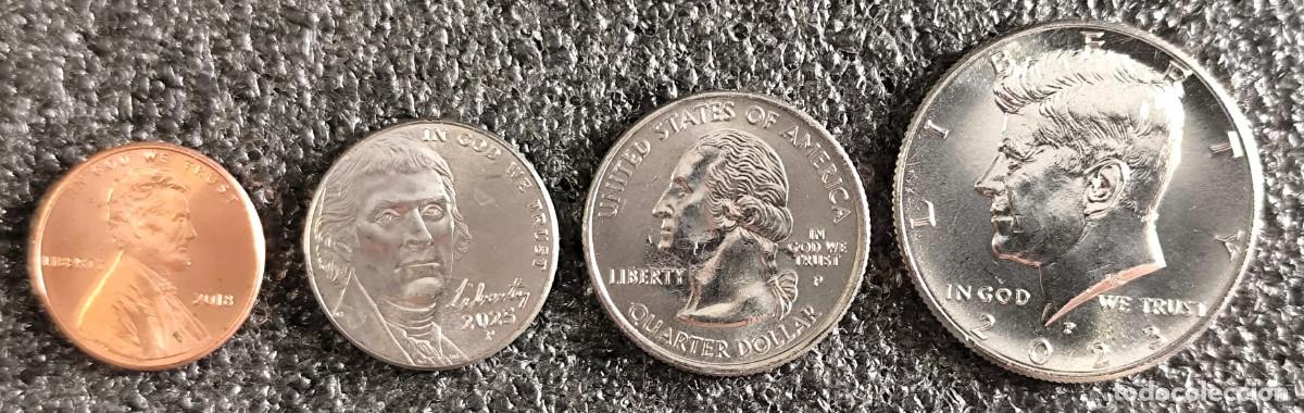 Monnaies anciennes d'Am&eacute;rique: Estados Unidos 4 Monedas lote 2822