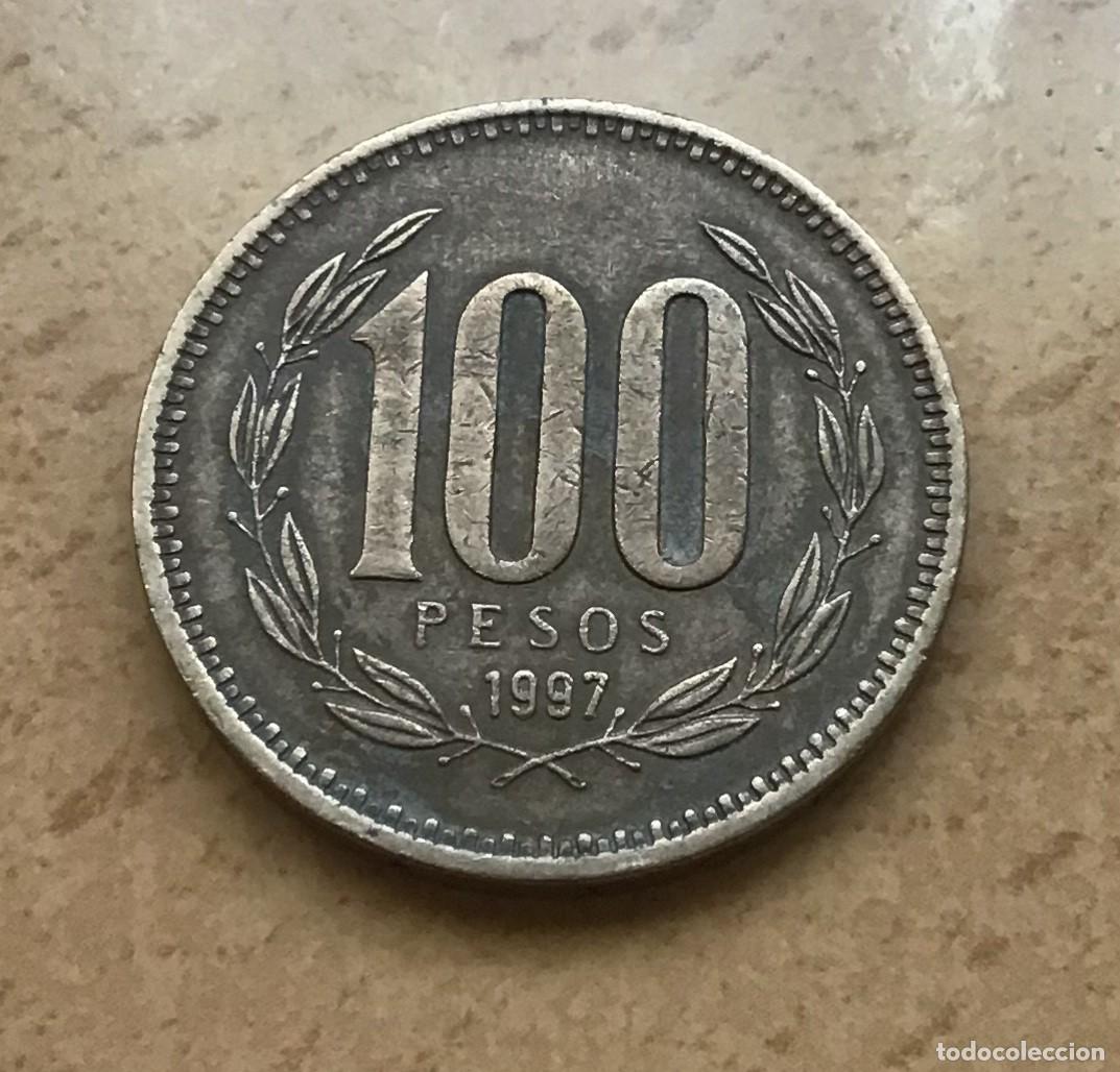 Old Coins of America: 100 pesos de Chile. A&ntilde;o 1997