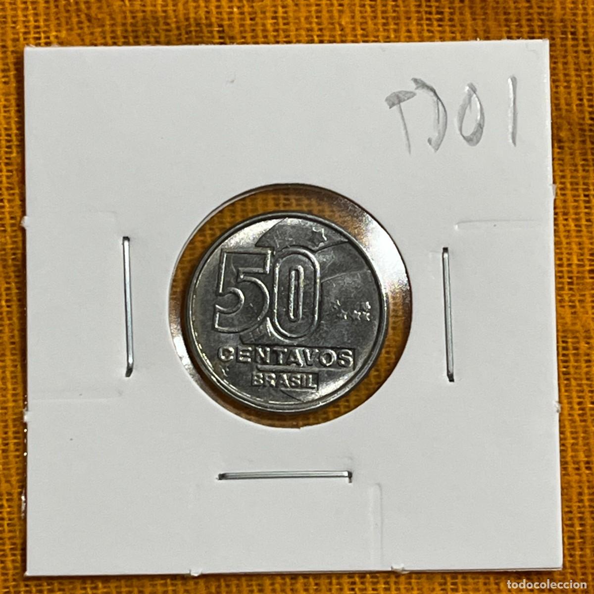 Monnaies anciennes d'Am&eacute;rique: Brazil Coin 50 Centavos 1989 - KM# 614 - Stainless Steel - TD01