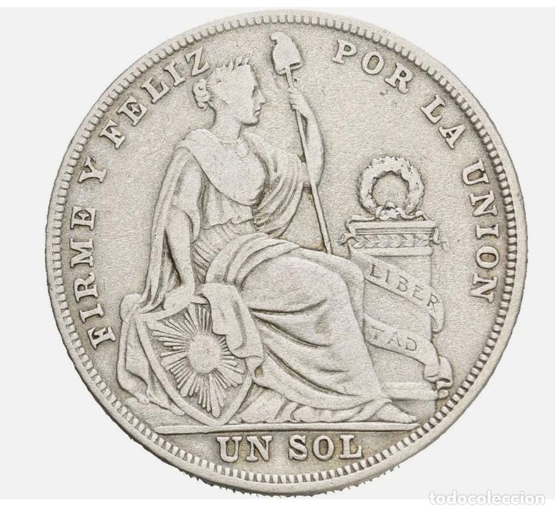 Monedas antiguas de Am&eacute;rica: PERU 1 SOL 1924 (PLATA) - Foto 1