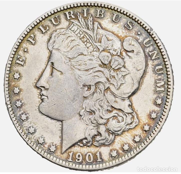 Monedas antiguas de Am&eacute;rica: ESTADOS UNIDOS 1 DOLAR 1901 O