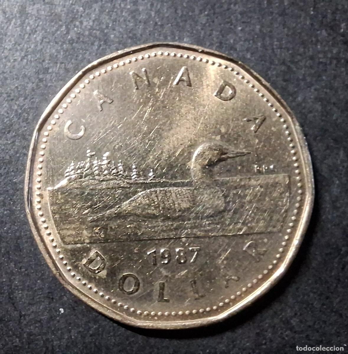 Monedas antiguas de Am&eacute;rica: CANAD&Aacute; 1$ 1987 KM 157