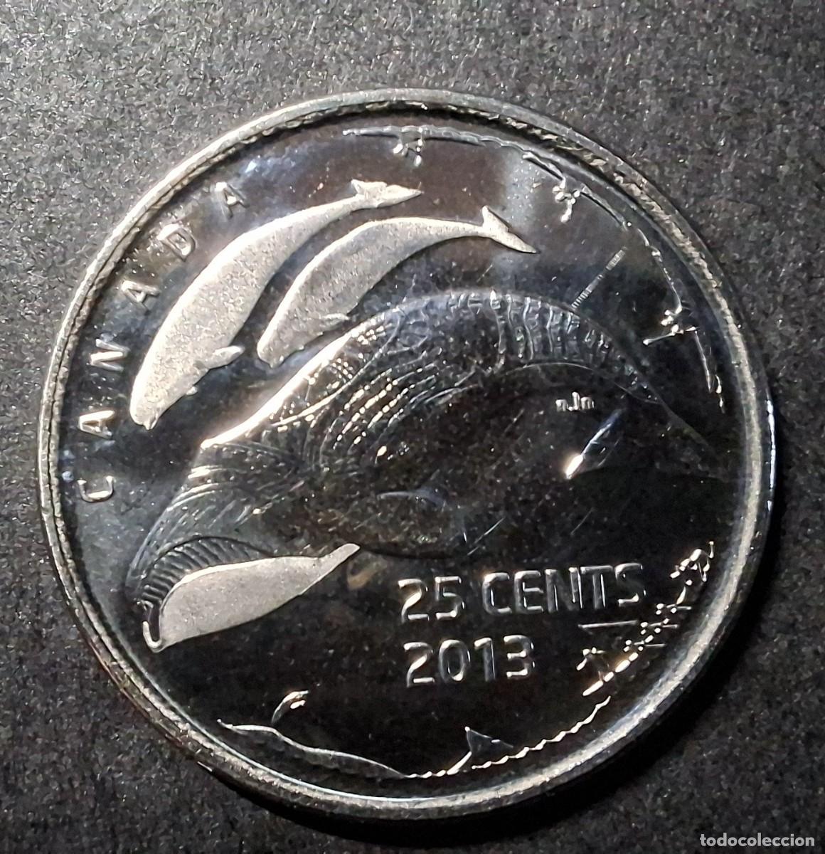 Monedas antiguas de Am&eacute;rica: CANAD&Aacute; 25 Cent 2013 KM A1547
