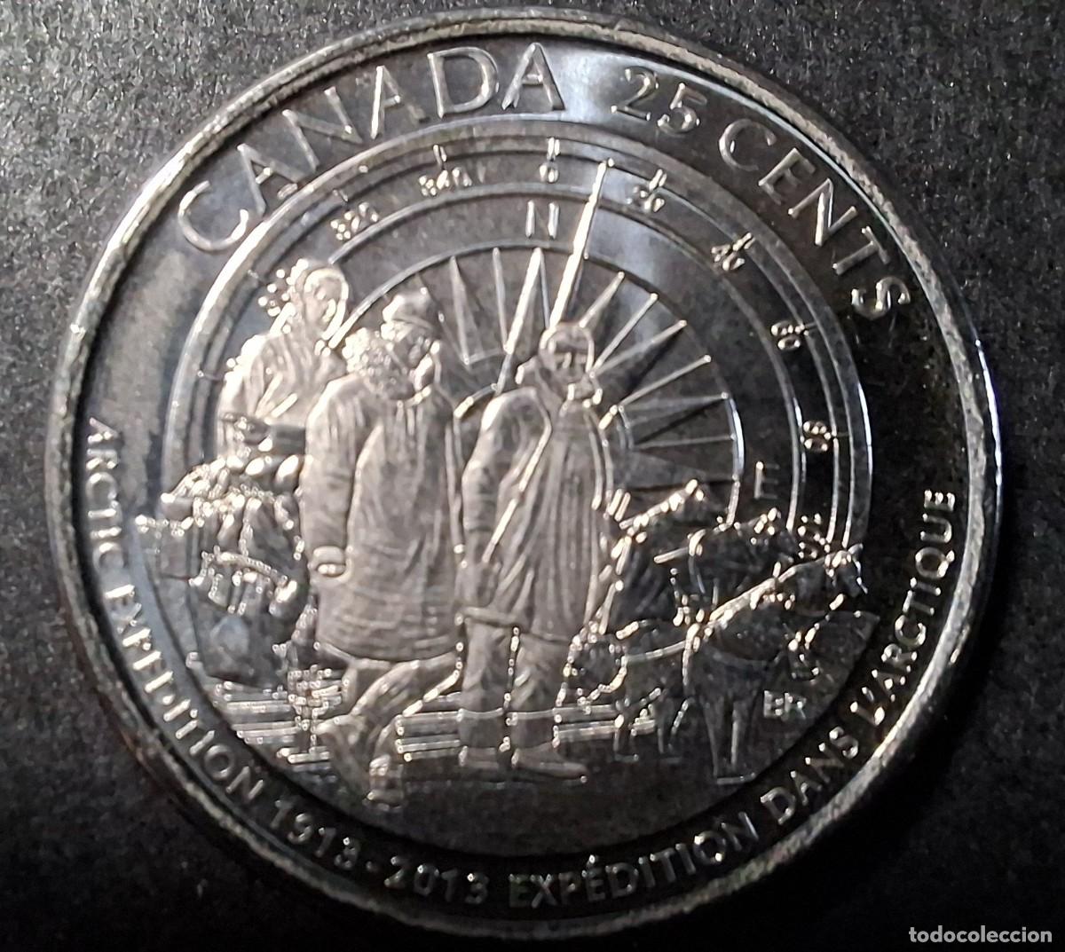 Monedas antiguas de Am&eacute;rica: CANAD&Aacute; 25 Cent 2013 KM 1547