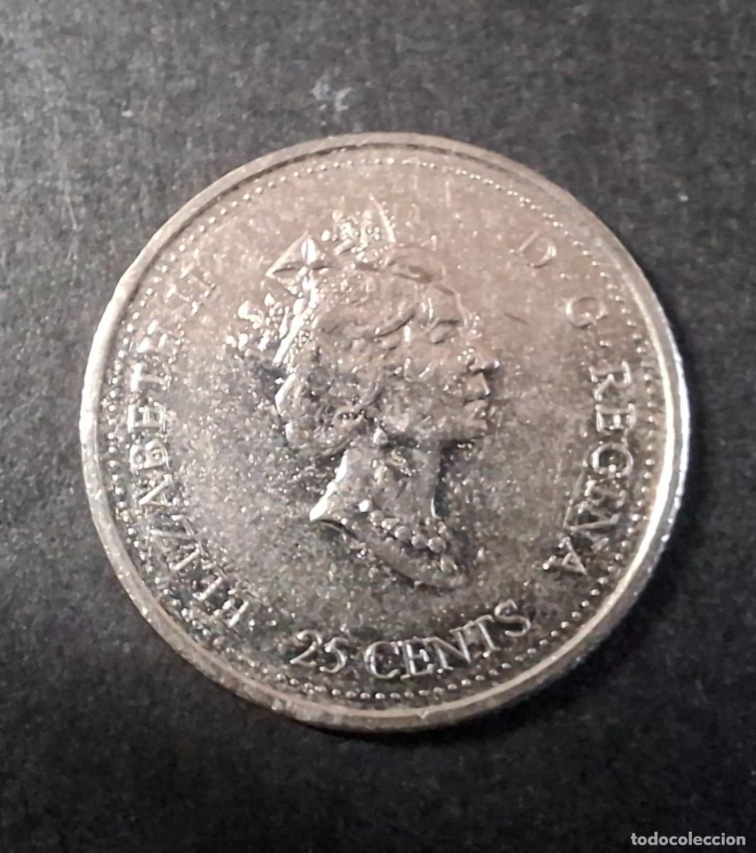 Monedas antiguas de Am&eacute;rica: CANAD&Aacute; 25 Cent 1999 KM 344 - Foto 2