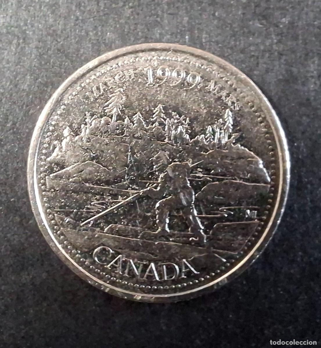 Monedas antiguas de Am&eacute;rica: CANAD&Aacute; 25 Cent 1999 KM 344