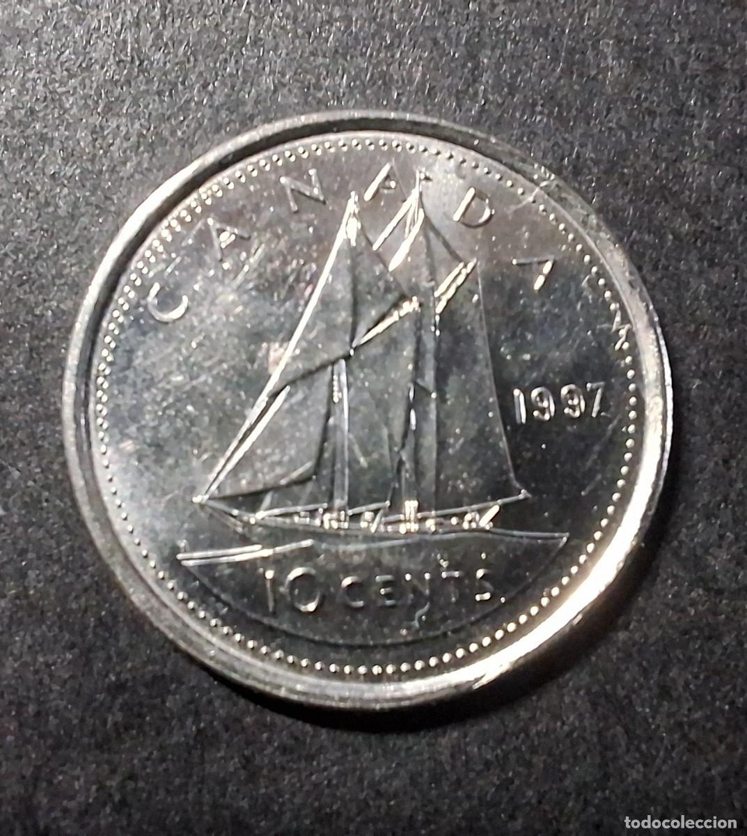 Monedas antiguas de Am&eacute;rica: CANAD&Aacute; 10 Cent 1997 KM 183