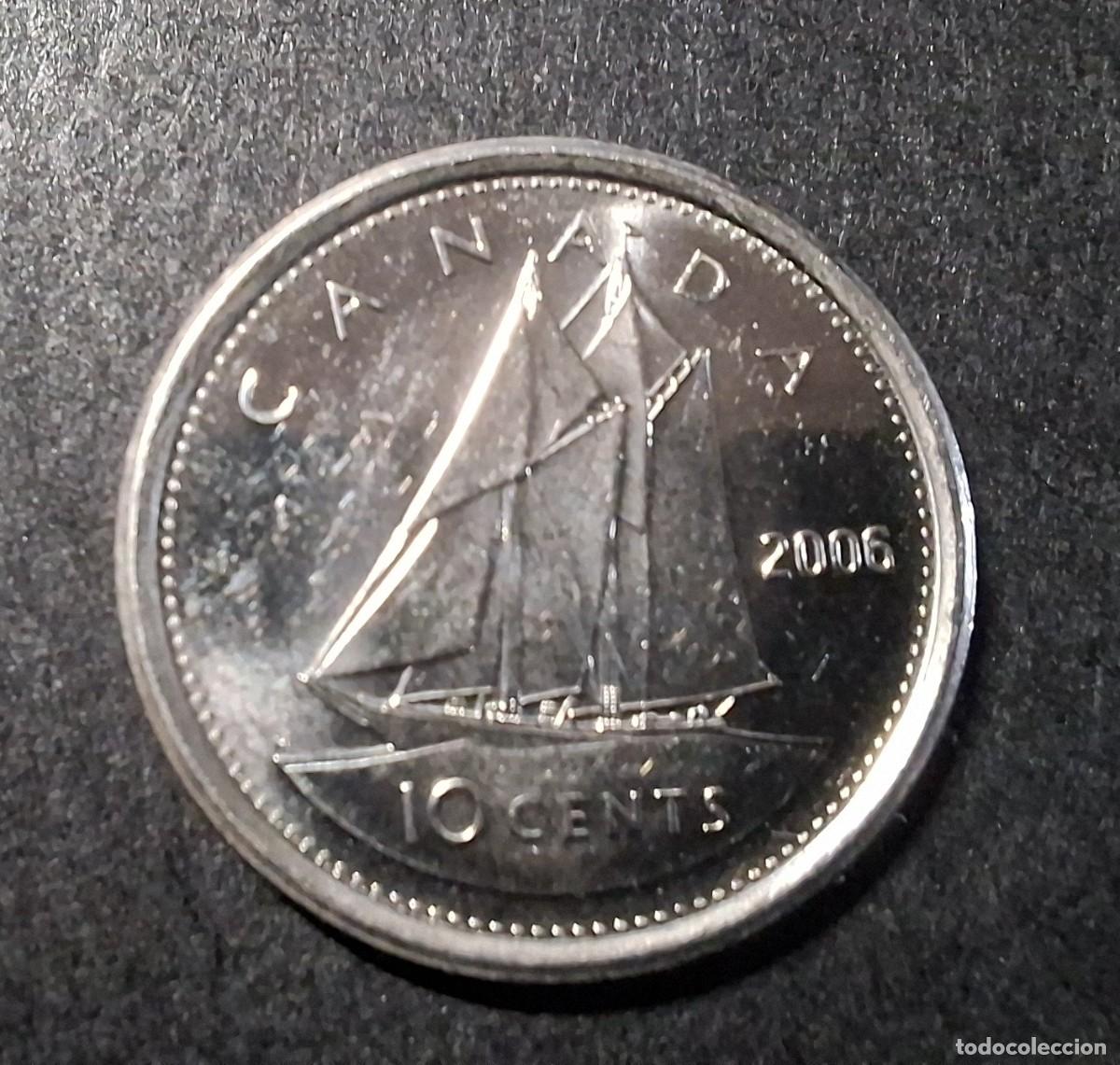 Monedas antiguas de Am&eacute;rica: CANAD&Aacute; 10 Cent 2006 KM 492.2