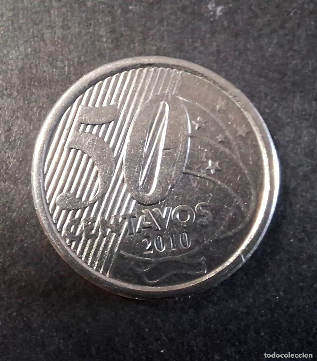 Monedas antiguas de Am&eacute;rica: BRASIL 50 Cent 2010 KM 651a