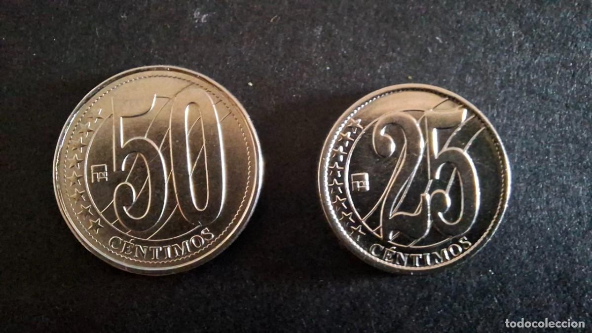 Monete antiche di America: VENEZUELA 25 y 50 Cents 2007 KM y91-y92