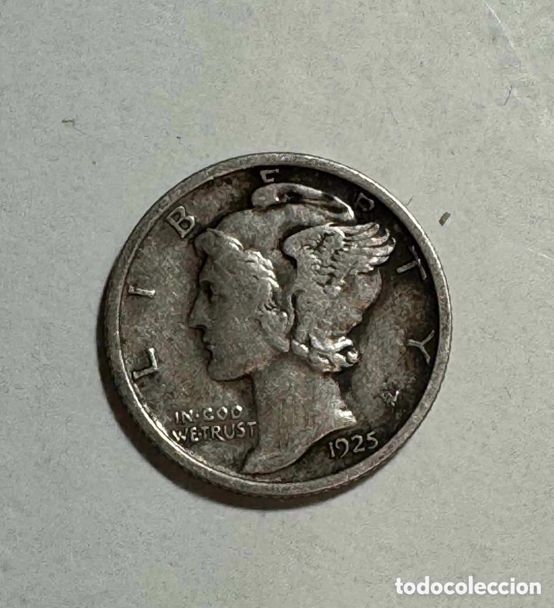 Monnaies anciennes d'Am&eacute;rique: 1 dime 1925. Estados Unidos Plata.