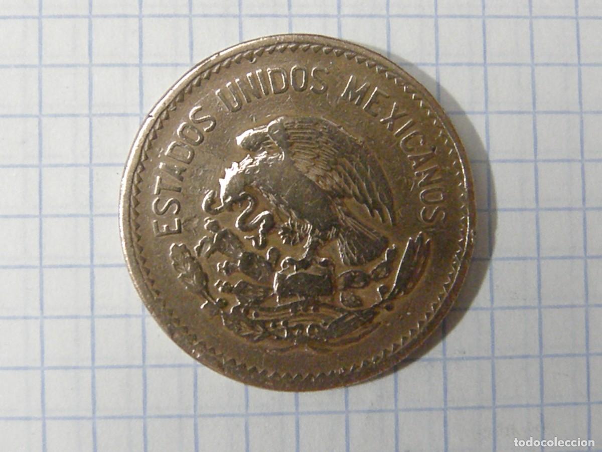 Moedas antigas da Am&eacute;rica: 20 CENTAVOS M&Eacute;XICO 1944 Mo KM#439 TEOTIHUAC&Aacute;N & VOLCANES | BRONCE