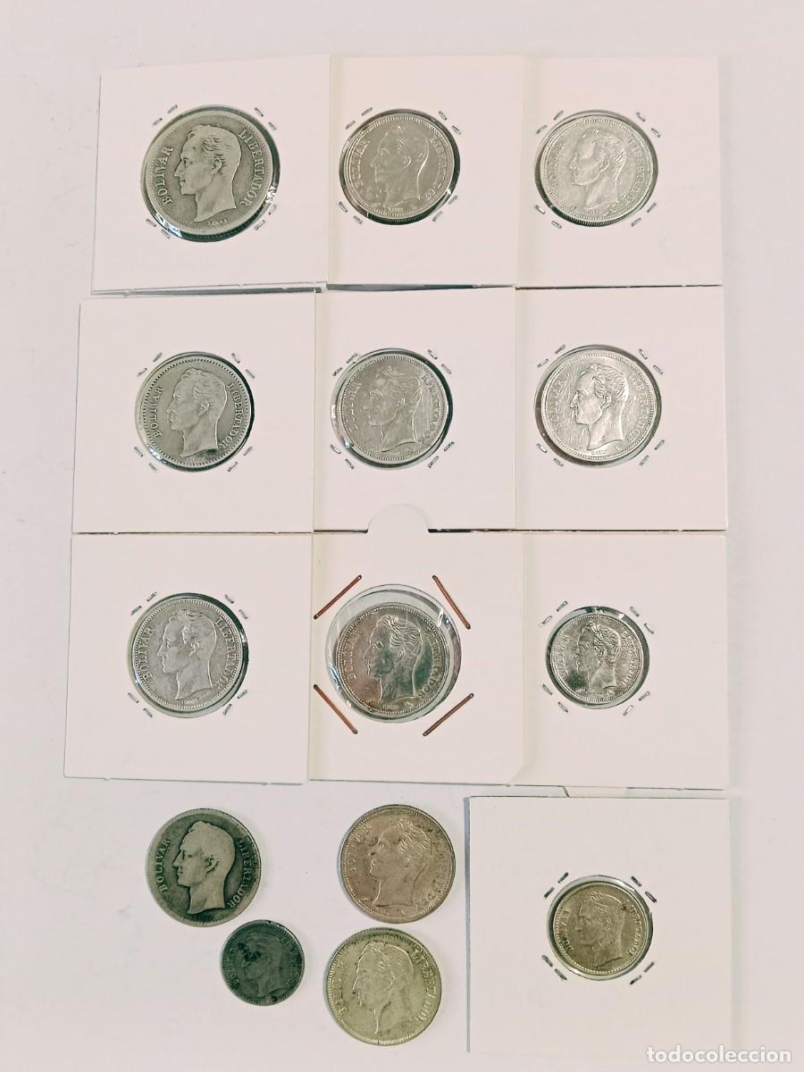 Alte M&uuml;nzen aus Amerika: VENEZUELA 14 monedas de Plata