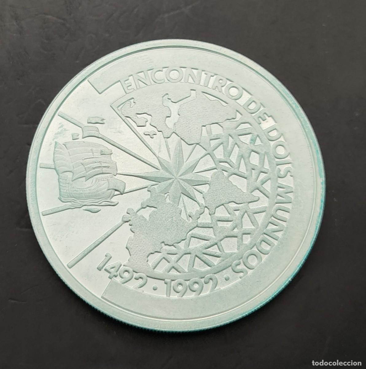 Monete antiche di America: BRASIL A&Ntilde;O 1991 , 500 CRUZEIROS PLATA (925) &rdquo; I SERIE IBEROAMERICANA &rdquo;