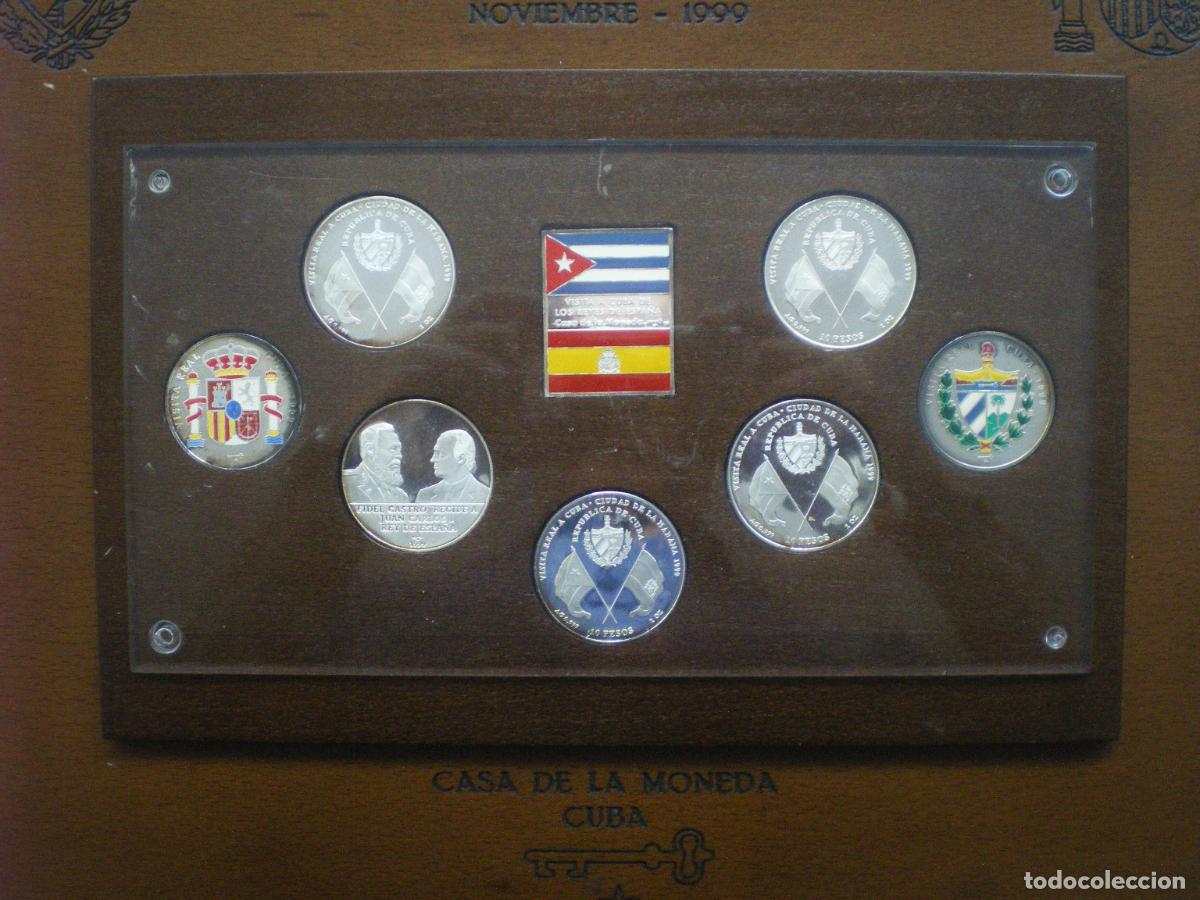 Monedas antiguas de Am&eacute;rica: CUBA - ESPA&Ntilde;A - COLECCION VIAJE de los REYES a LA HABANA 1999 - COLECCION COMPLETA - PLATA