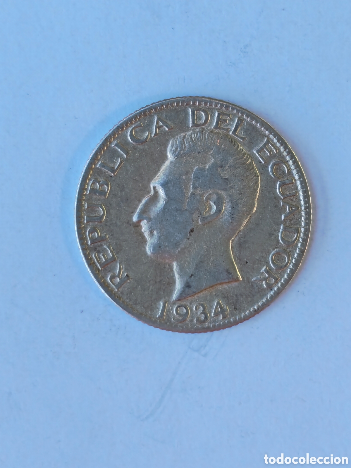 Old Coins of America: 1 sucre Ecuador 1934 plata 0.720