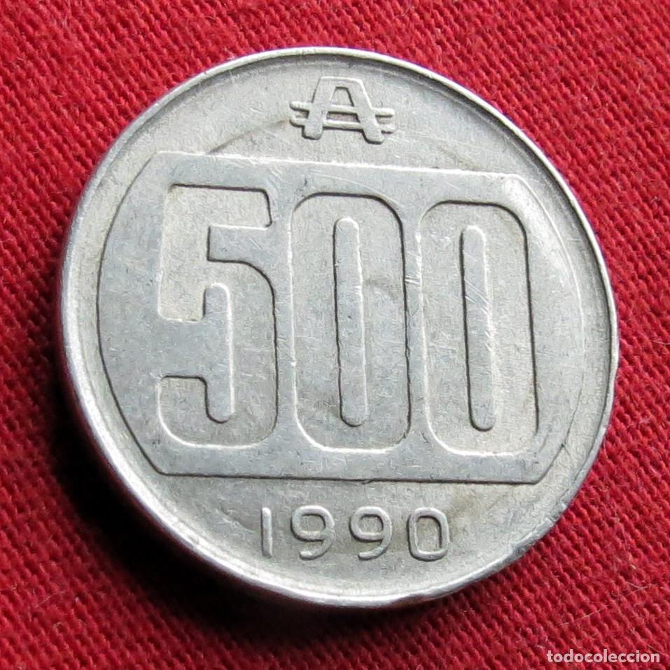Monnaies anciennes d'Am&eacute;rique: Argentina 500 australes 1990