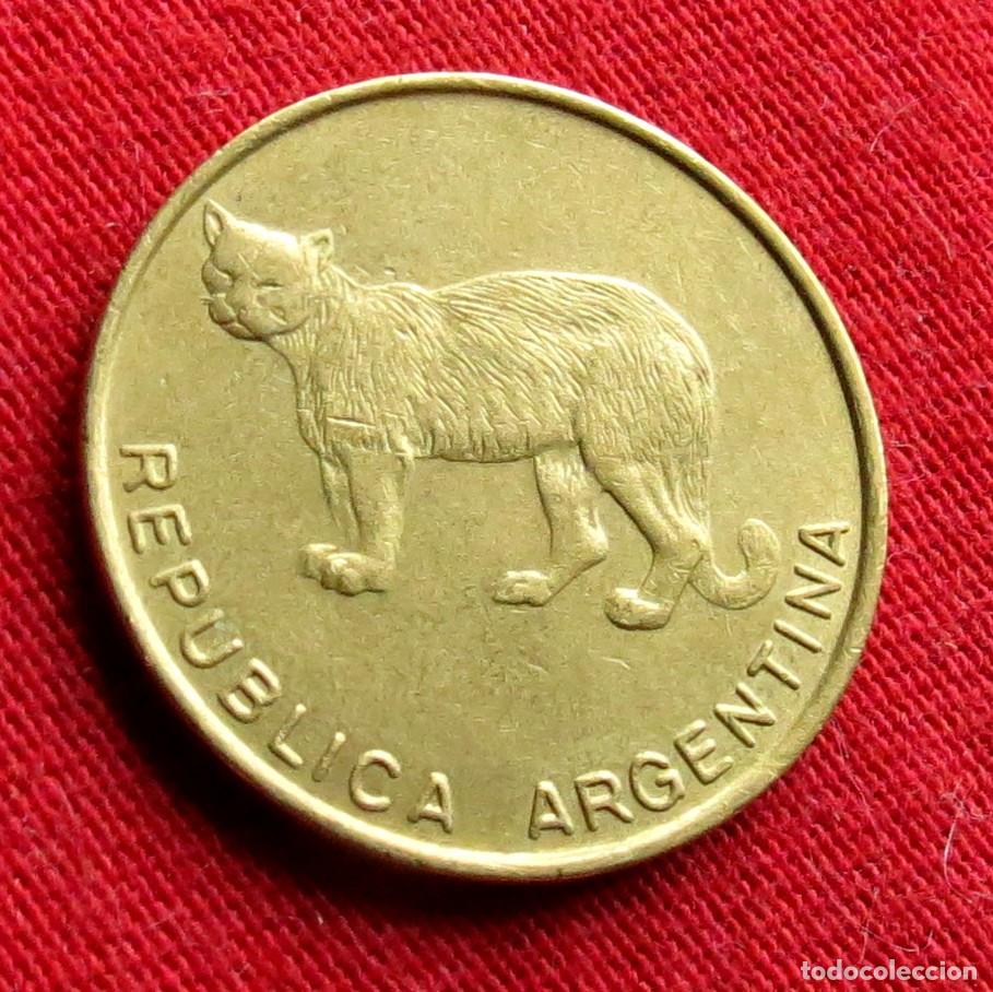 Alte M&uuml;nzen aus Amerika: Argentina 5 centavos australes 1986 jaguar