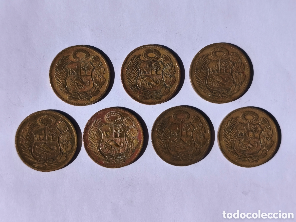 Alte M&uuml;nzen aus Amerika: 1 sol de oro Per&uacute; varios a&ntilde;os