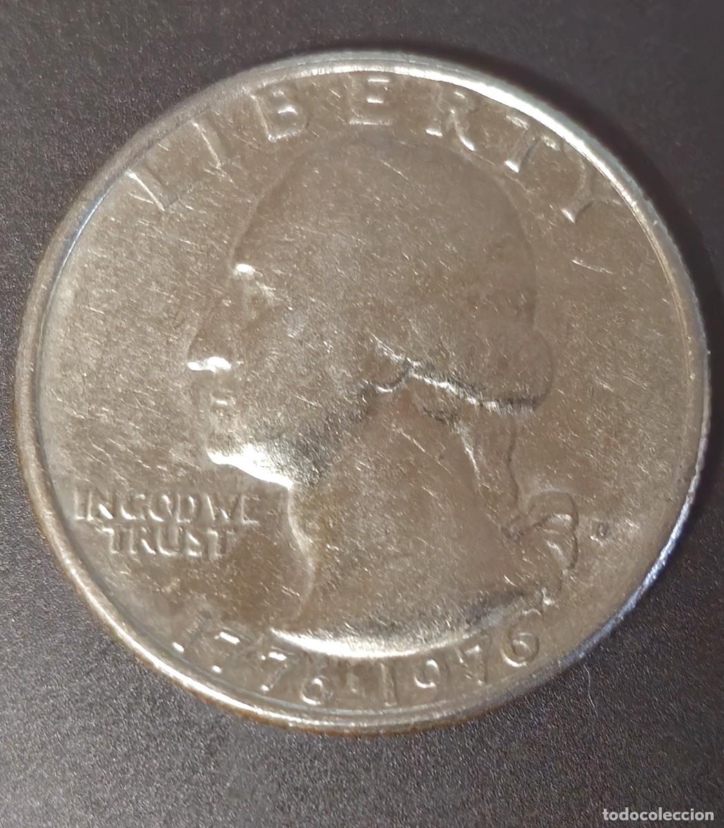 Old Coins of America: MONEDA DE ESTADOS UNIDOS 1976 - QUARTER DOLLAR (1/4 DE DOLAR) - CONMEMORATIVA