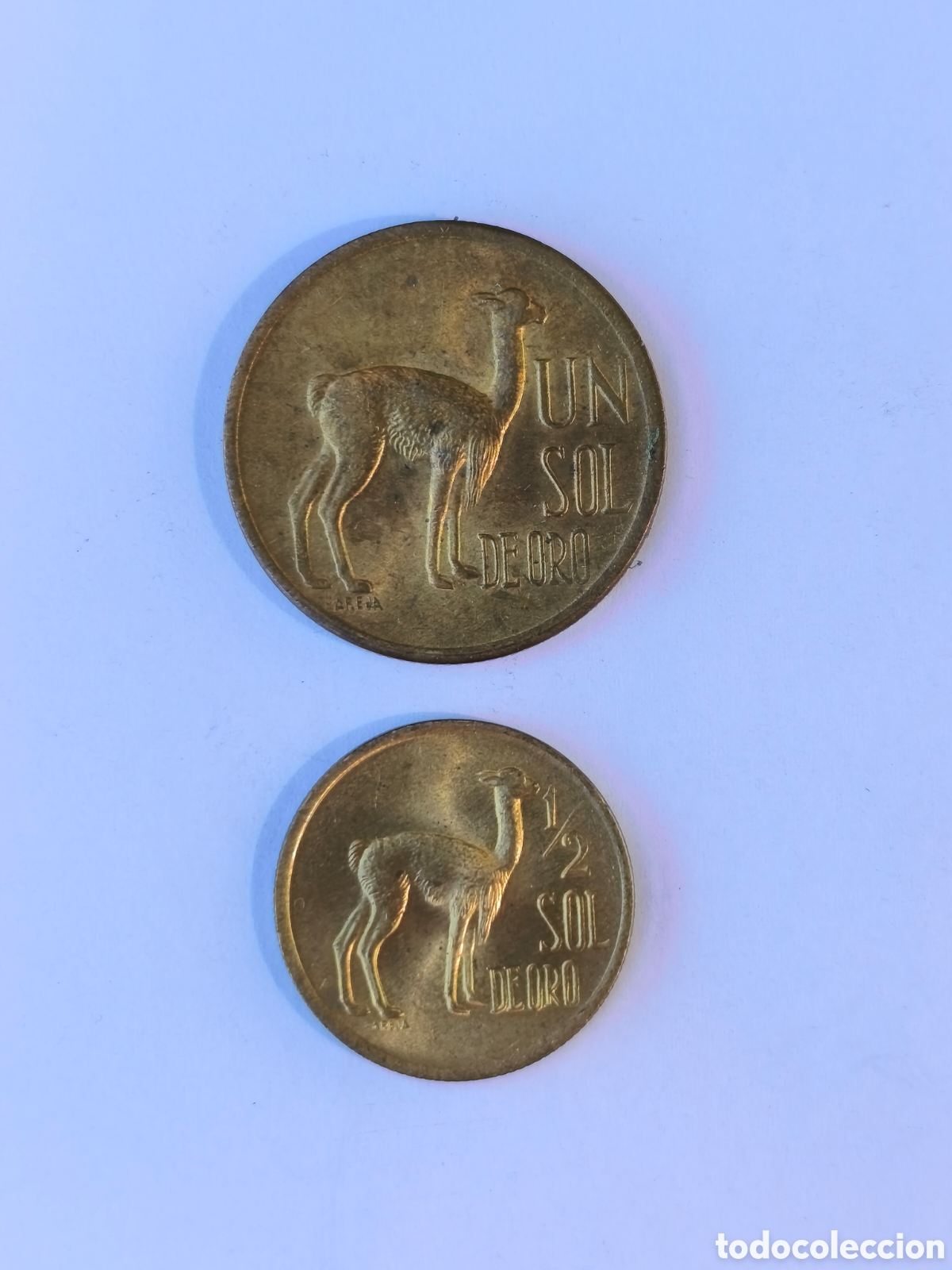 Alte M&uuml;nzen aus Amerika: Lote 2 monedas Per&uacute; lat&oacute;n vicu&ntilde;a