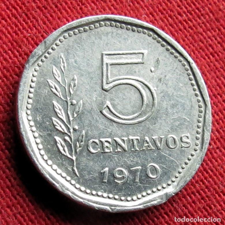Alte M&uuml;nzen aus Amerika: Argentina 5 centavos 1970