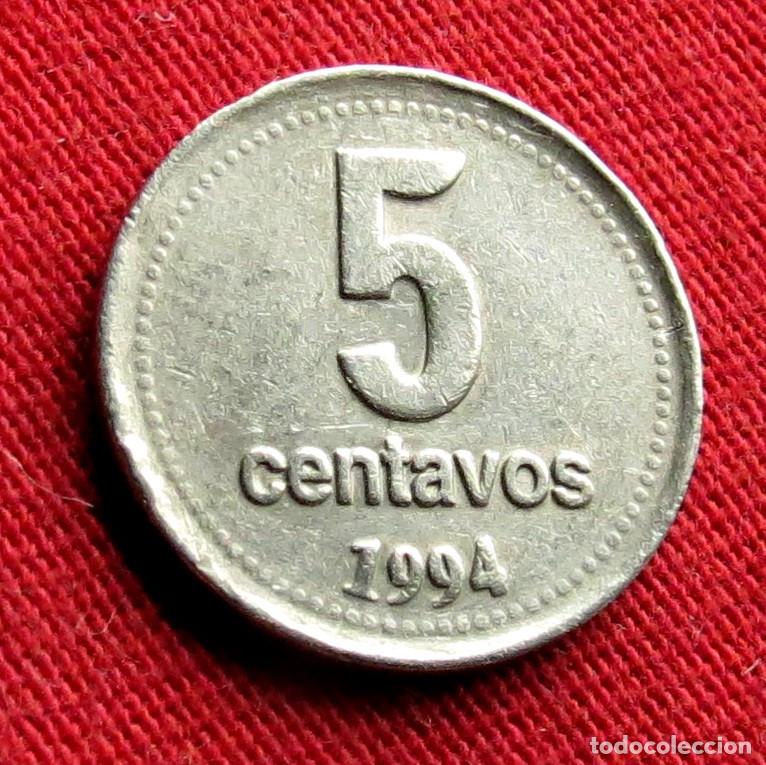Monnaies anciennes d'Am&eacute;rique: Argentina 5 centavos 1994