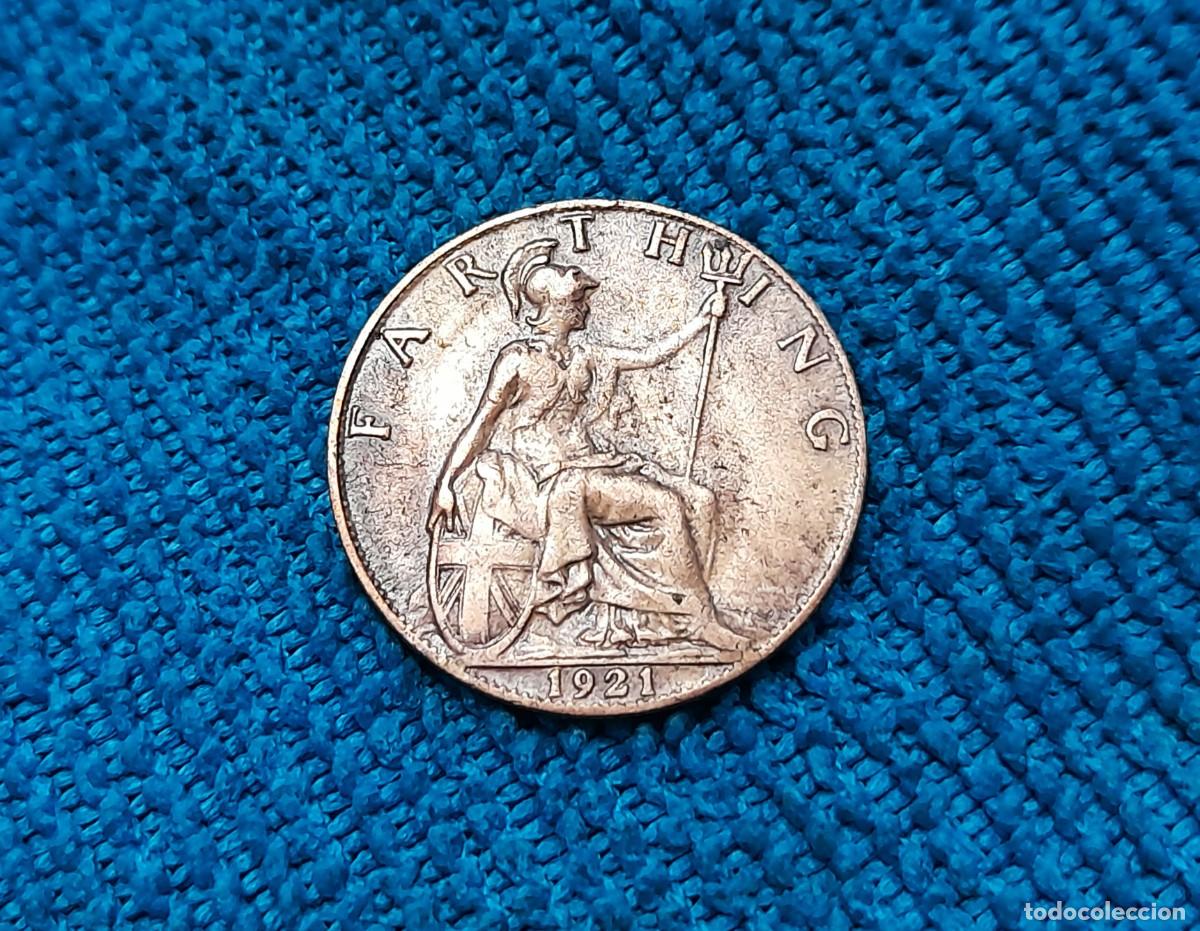 Monnaies anciennes d'Am&eacute;rique: Reino Unido, Geprge V, 1 Farthing 1921