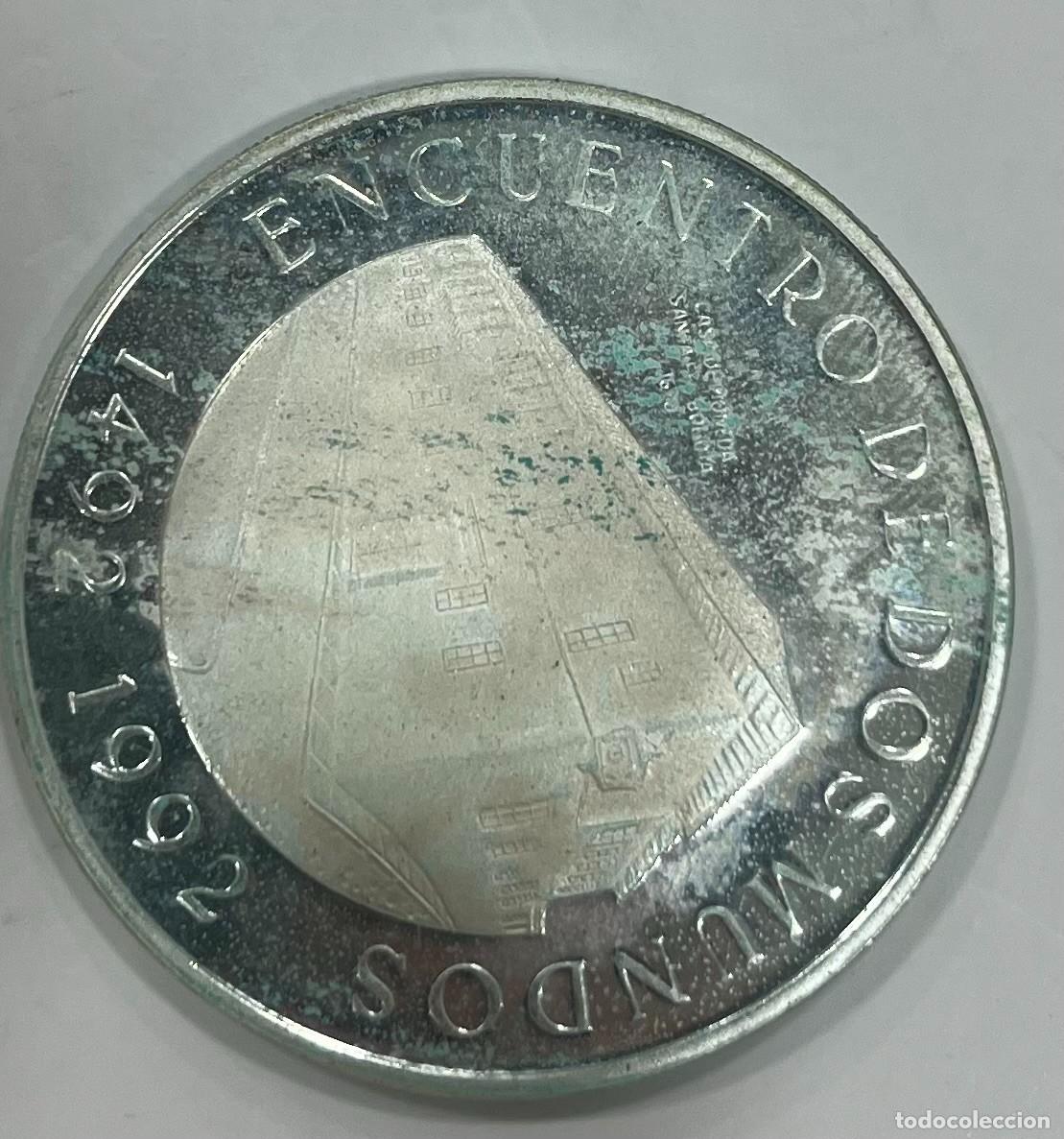 Old Coins of America: COLOMBIA , A&Ntilde;O 1991 . 1000 PESOS PLATA (925) PESO 27 GR