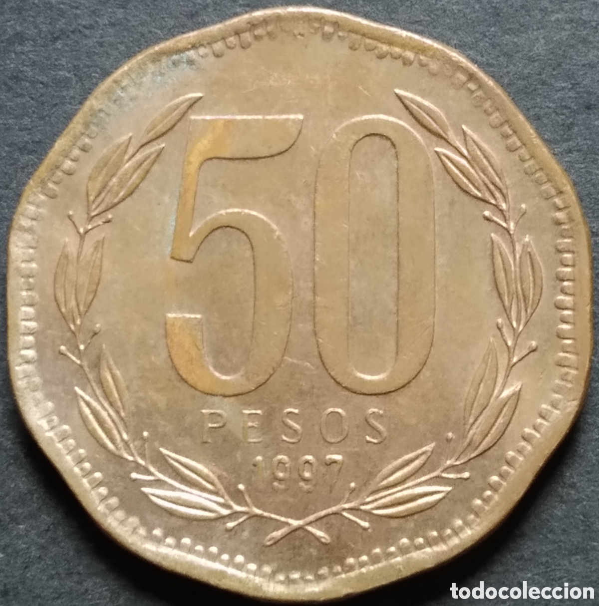 Old Coins of America: MONEDA - CHILE 50 PESOS 1997