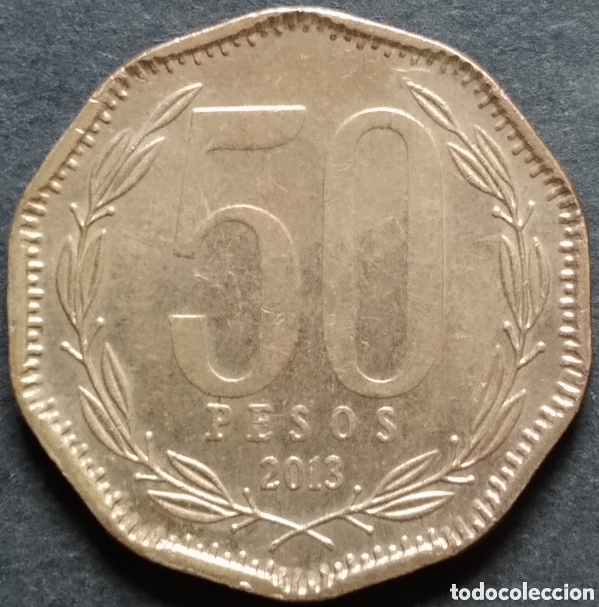 Old Coins of America: MONEDA - CHILE 50 PESOS 2013