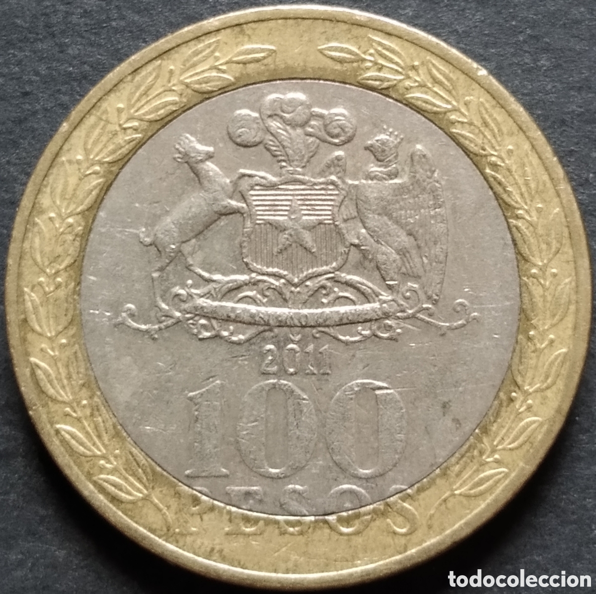 Monete antiche di America: MONEDA - CHILE 100 PESOS 2011