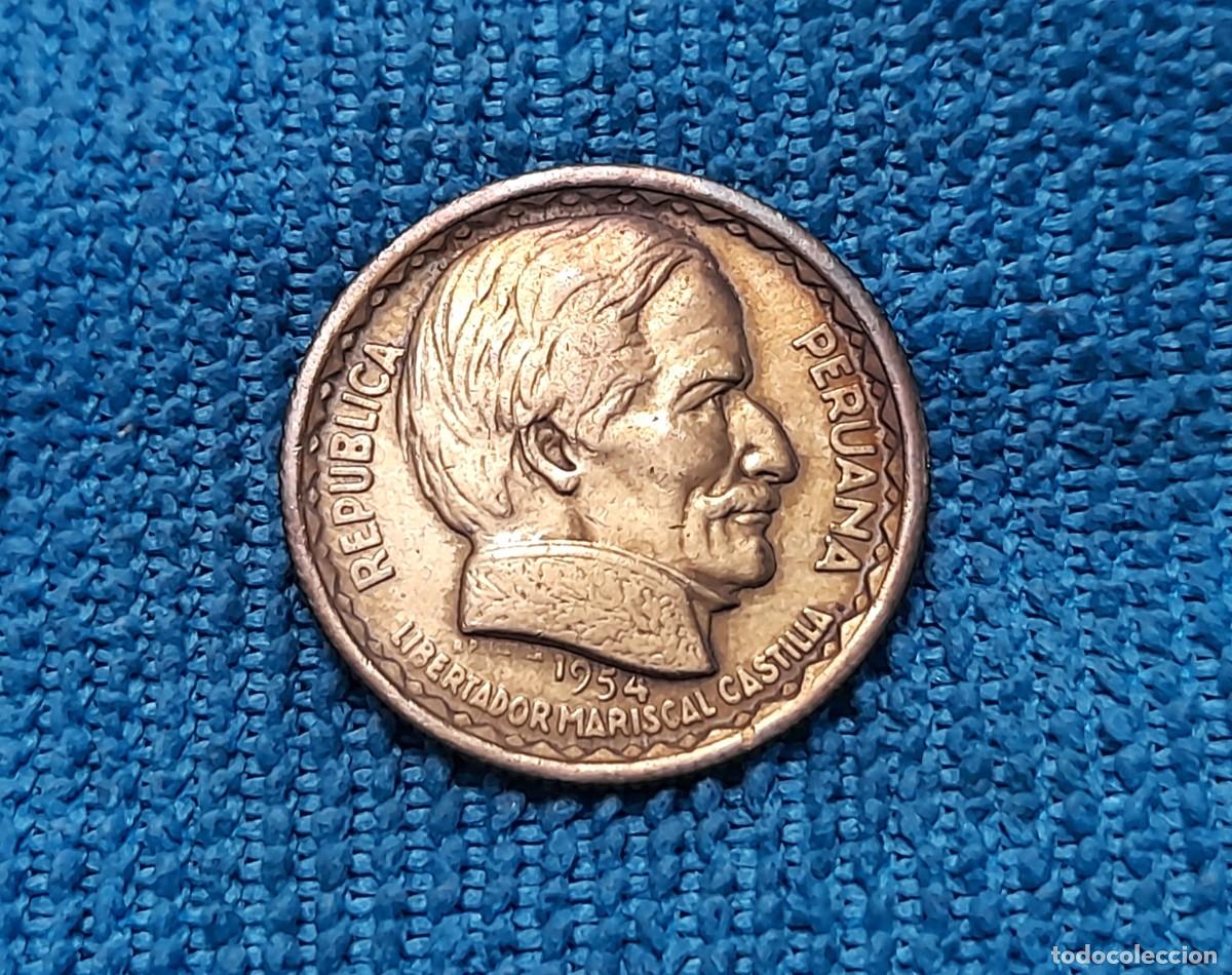 Monedas antiguas de Am&eacute;rica: Peru, 20 Centavos 1954 - Foto 2