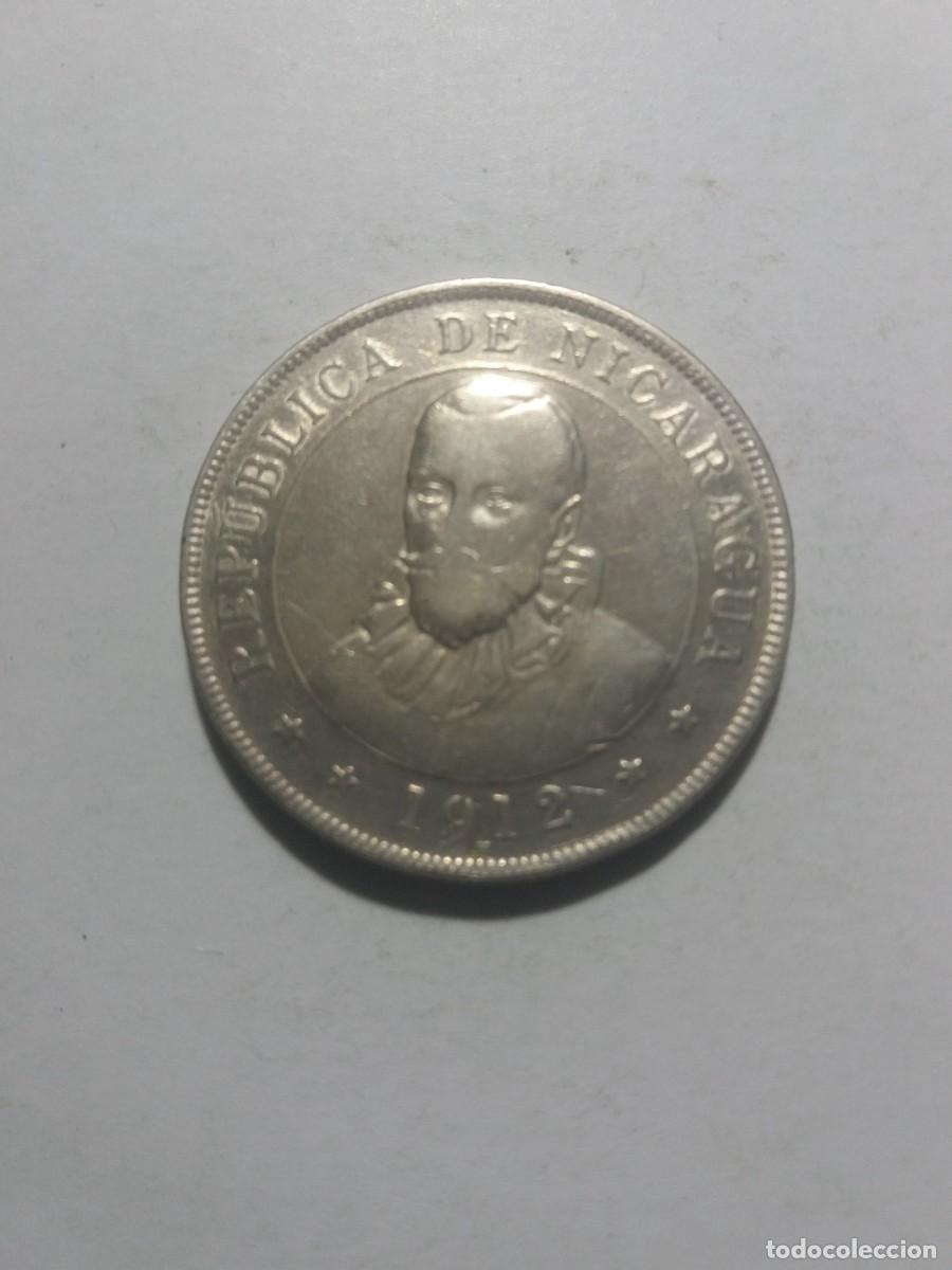 Monnaies anciennes d'Am&eacute;rique: Moneda 50 Centavos CORDOBA Nicaragua 1912