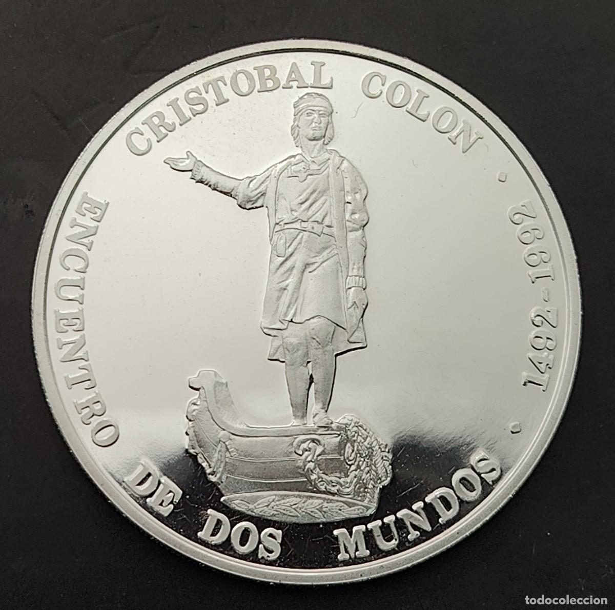 Monnaies anciennes d'Am&eacute;rique: VENEZUELA. A&Ntilde;O 1991. 1.100 BOLIVAREA PLATA (925) I SERIE IBEROAMERICANA . PESO 27 GR