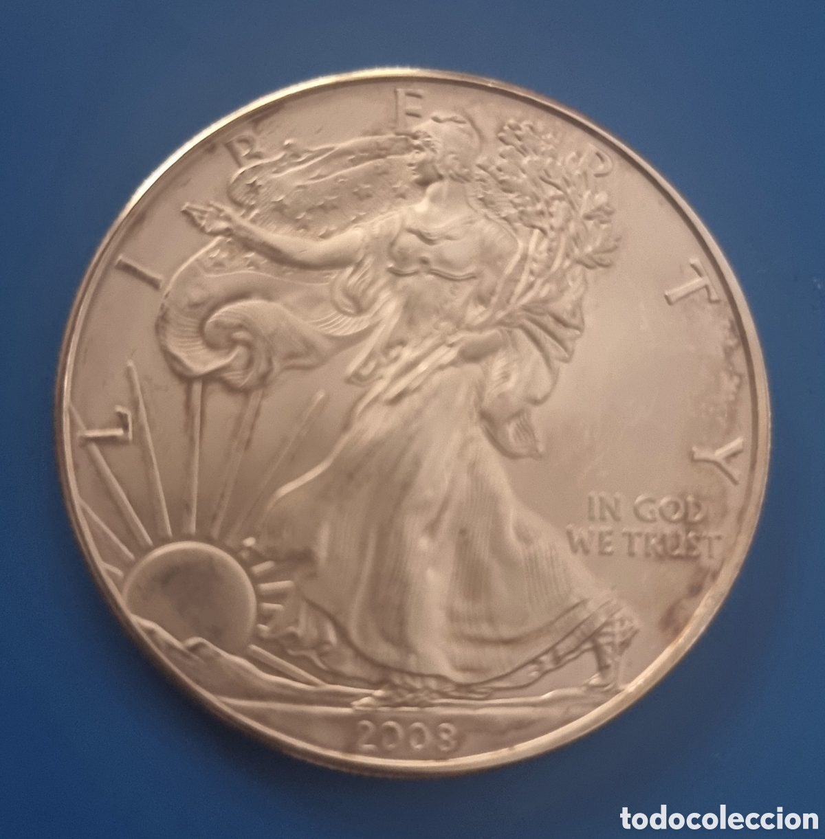Old Coins of America: AMERICAN EAGLE del 2008 1 OZ. PLATA .999