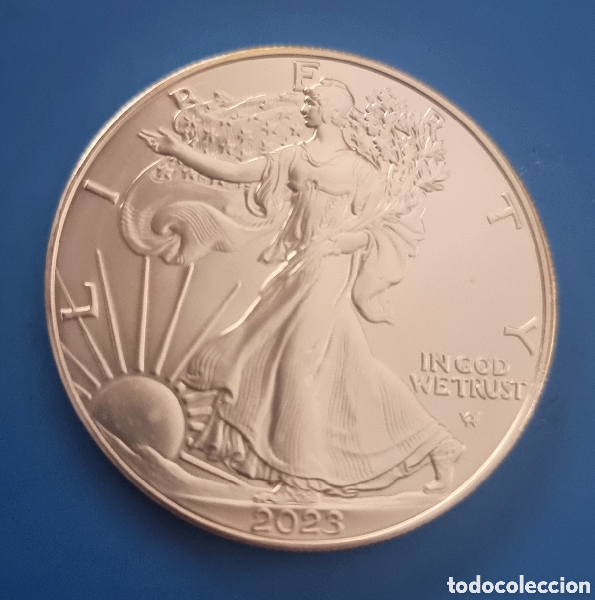 Moedas antigas da Am&eacute;rica: AMERICAN EAGLE del 2023 1 OZ. PLATA .999