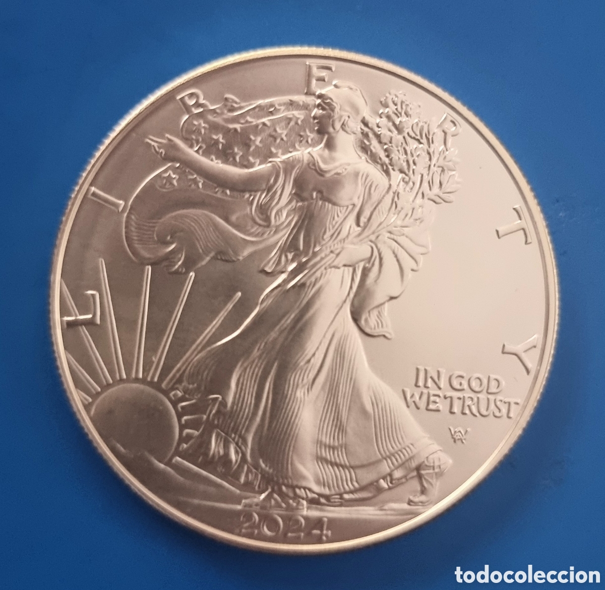 Moedas antigas da Am&eacute;rica: AMERICAN EAGLE del 2024 1 OZ. PLATA .999