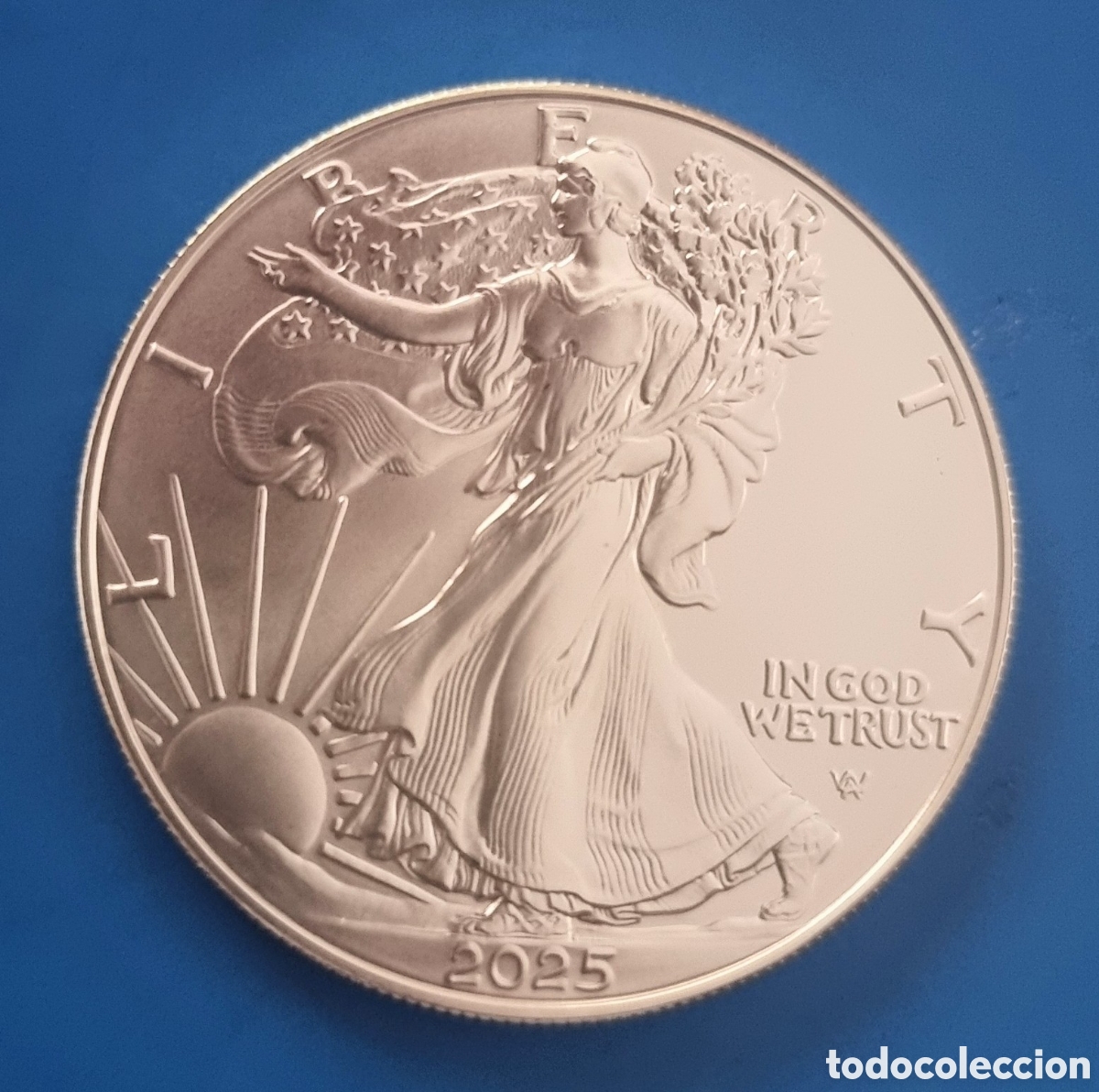 Moedas antigas da Am&eacute;rica: AMERICAN EAGLE del 2025 1 OZ. PLATA .999