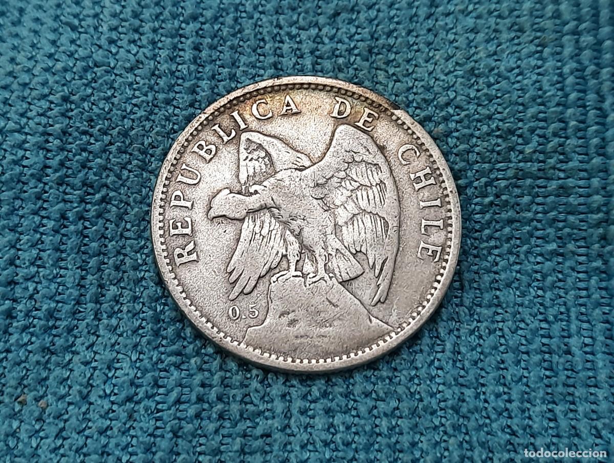 Monete antiche di America: Chile, 1 Peso 1922..