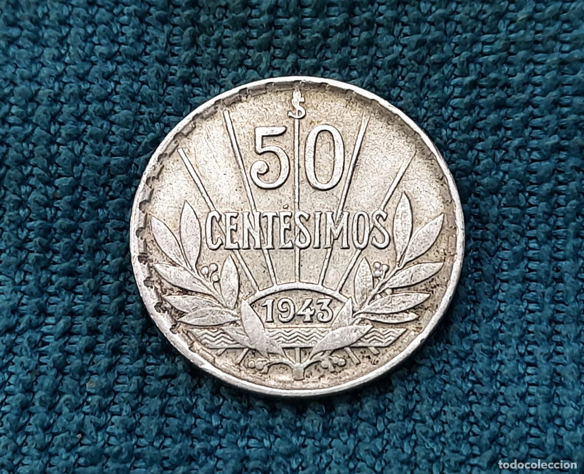 Monedas antiguas de Am&eacute;rica: Uruguay, 50 Centesimos 1943 - Foto 1