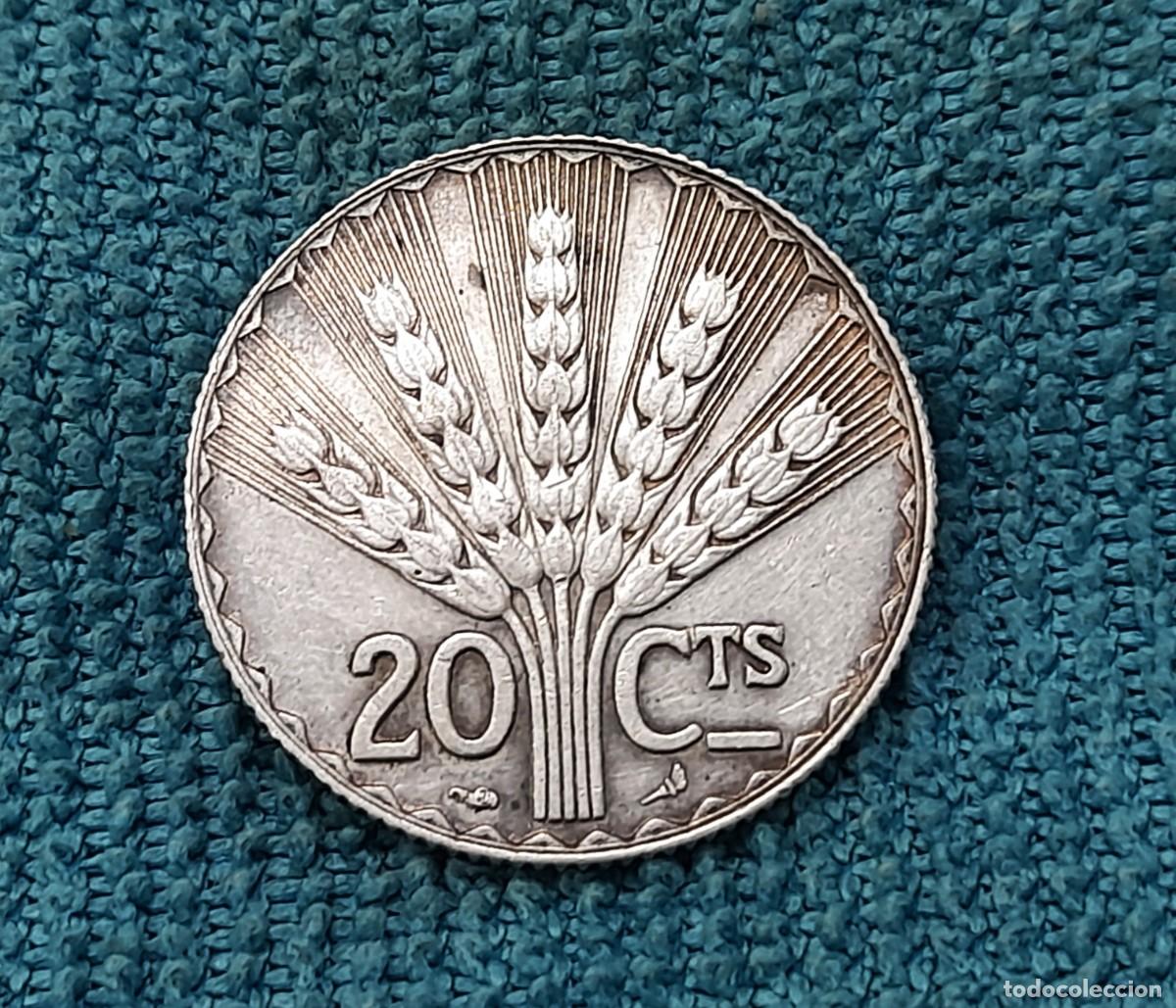 Monedas antiguas de Am&eacute;rica: Uruguay, 20 Centesimos 1930 - Foto 2