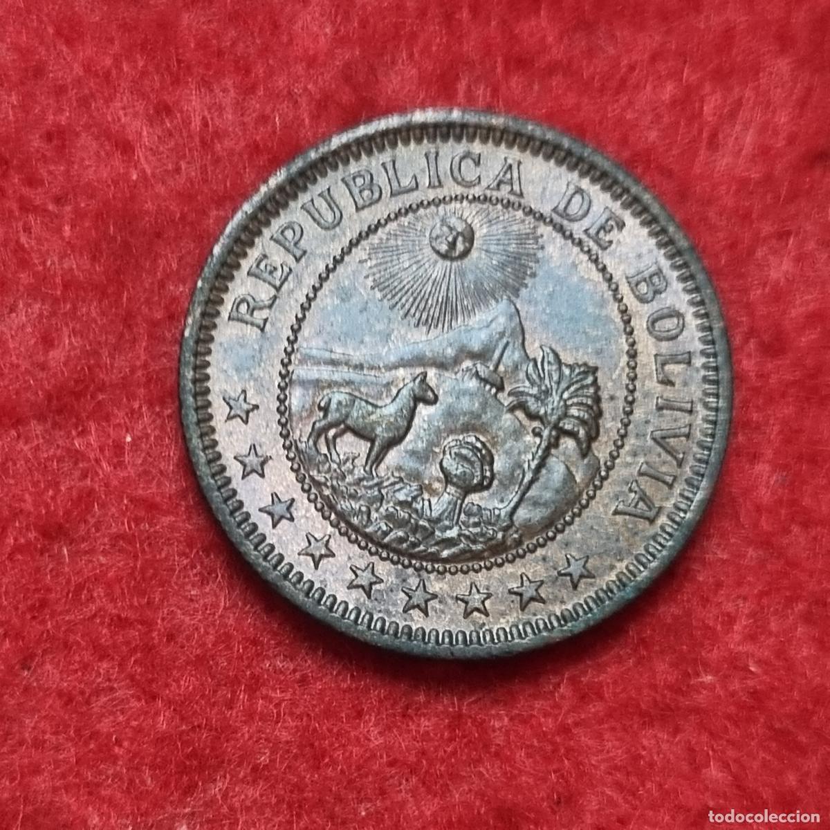 Moedas antigas da Am&eacute;rica: MONEDA BOLIVIA 1 BOLIVIANO 1951 EBC ORIGINAL C40