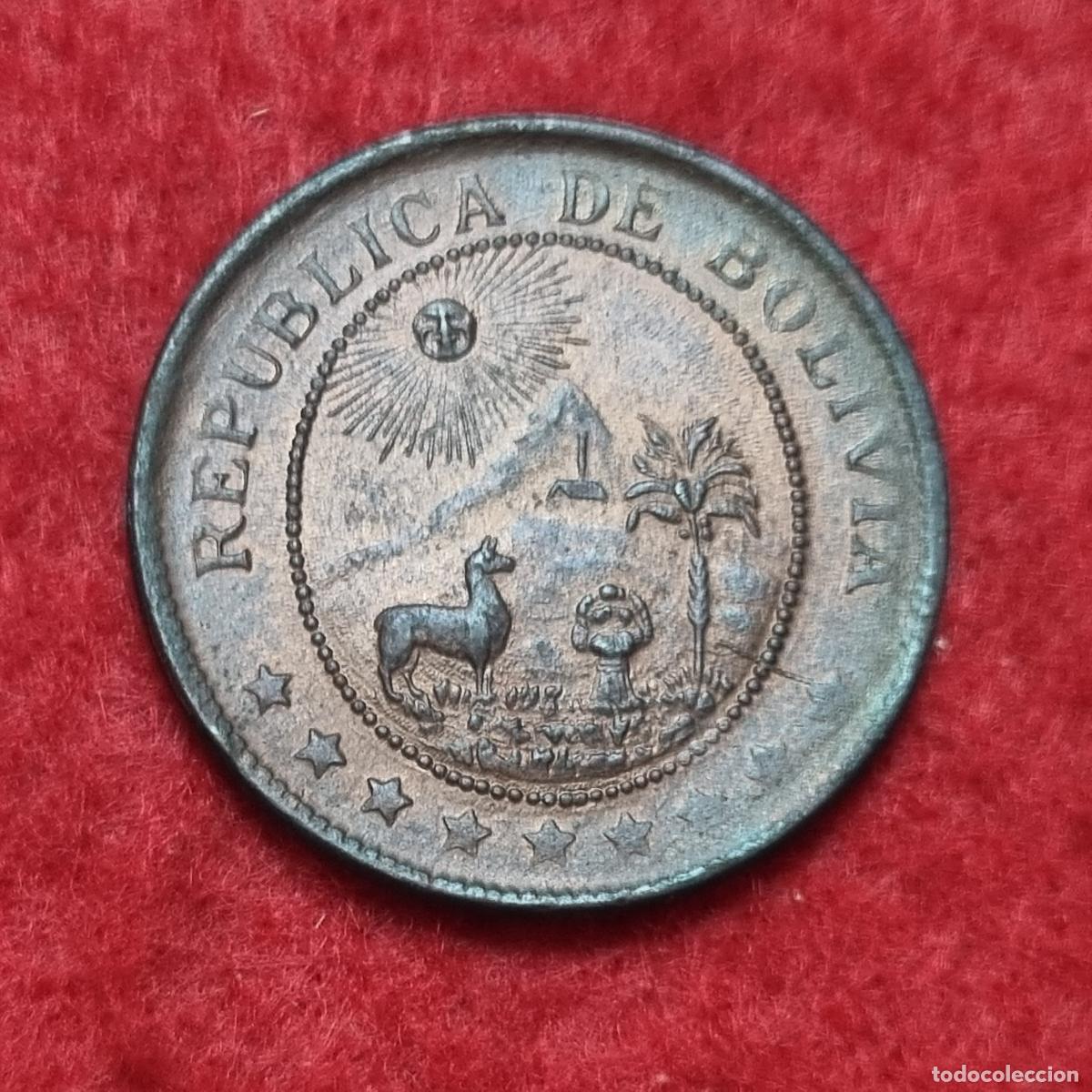 Monnaies anciennes d'Am&eacute;rique: MONEDA BOLIVIA 50 CENTAVOS 1942 EBC ORIGINAL C40