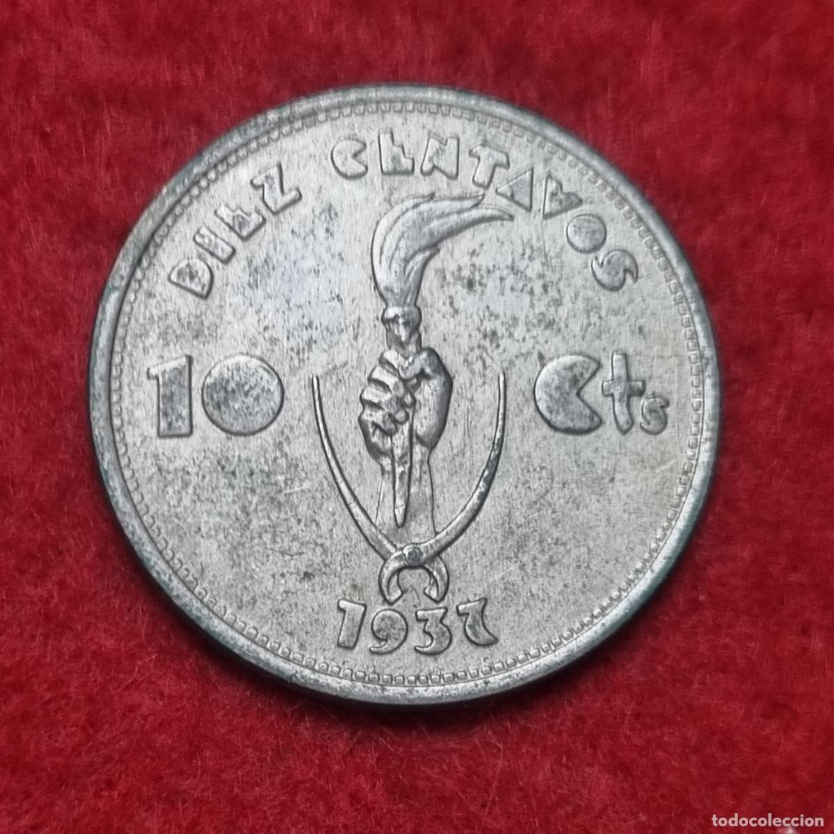 Monnaies anciennes d'Am&eacute;rique: MONEDA BOLIVIA 10 CENTAVOS 1937 MBC+ ORIGINAL C40